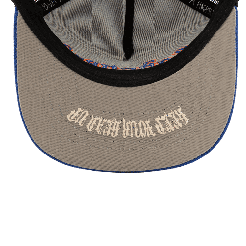 Gs Forever Trucker Hat Black Blue Orange 07