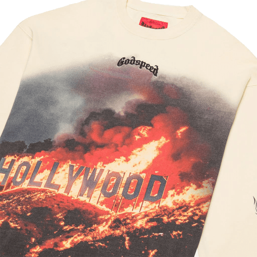 Hollywood Inferno Ls Tee Bone 03