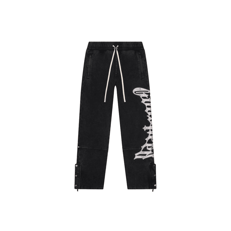 Og Logo Sweatsuit V2 Black Wash Silver Satin 04