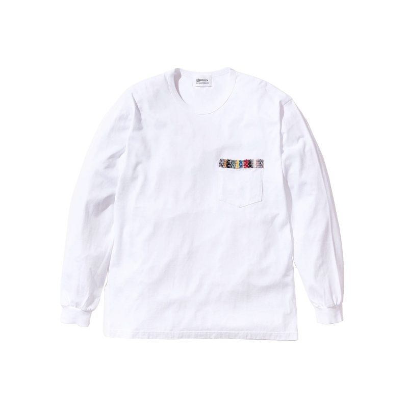 SAKIORI Trimmed pocket LS T shirt A