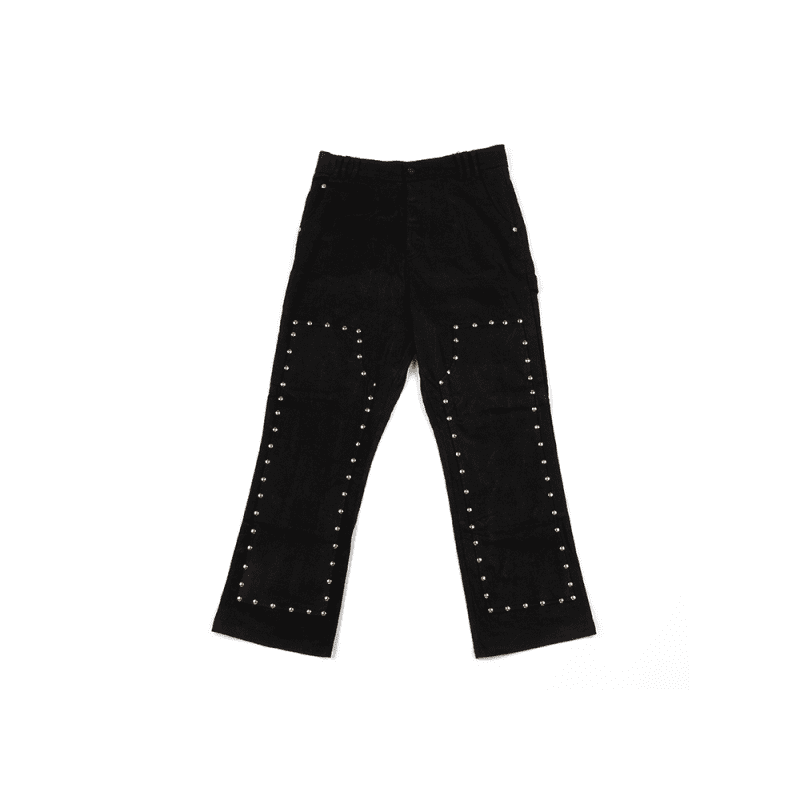 Waxed Denim Studded Carpenter Pant 01